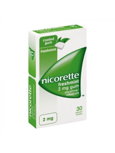 NICORETTE GUM 2MG 30 FRESHMINT