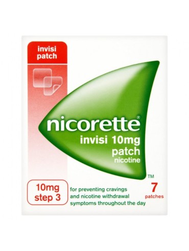 NICORETTE PATCHES INVISIBLE 10MG 7'S 