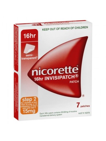 NICORETTE PATCHES INVISIBLE 15MG 7