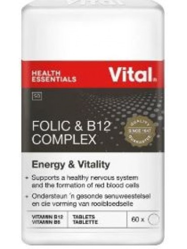 VITAL FOLIC B12 COMPLEX 60'S