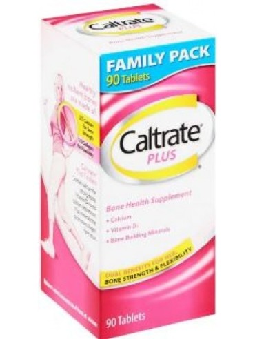 CALTRATE PLUS SOLID 90 TAB 500UI + VIT D